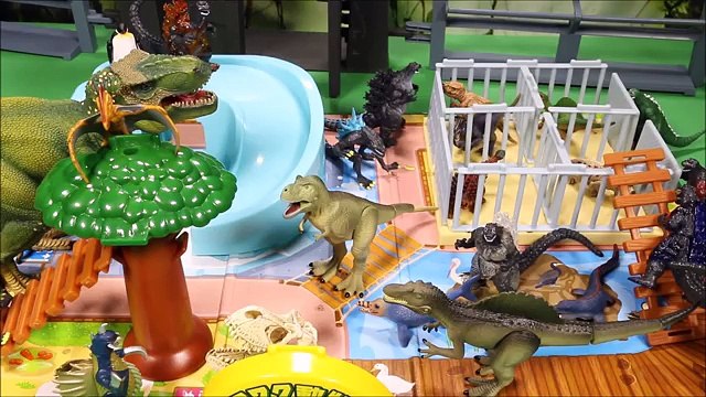 New DINOSAUR ZOO ADVENTURE PLAYSET TAKARA TOMY TOYS Learn Dino Names For Kids Unboxing Vs T-Rex