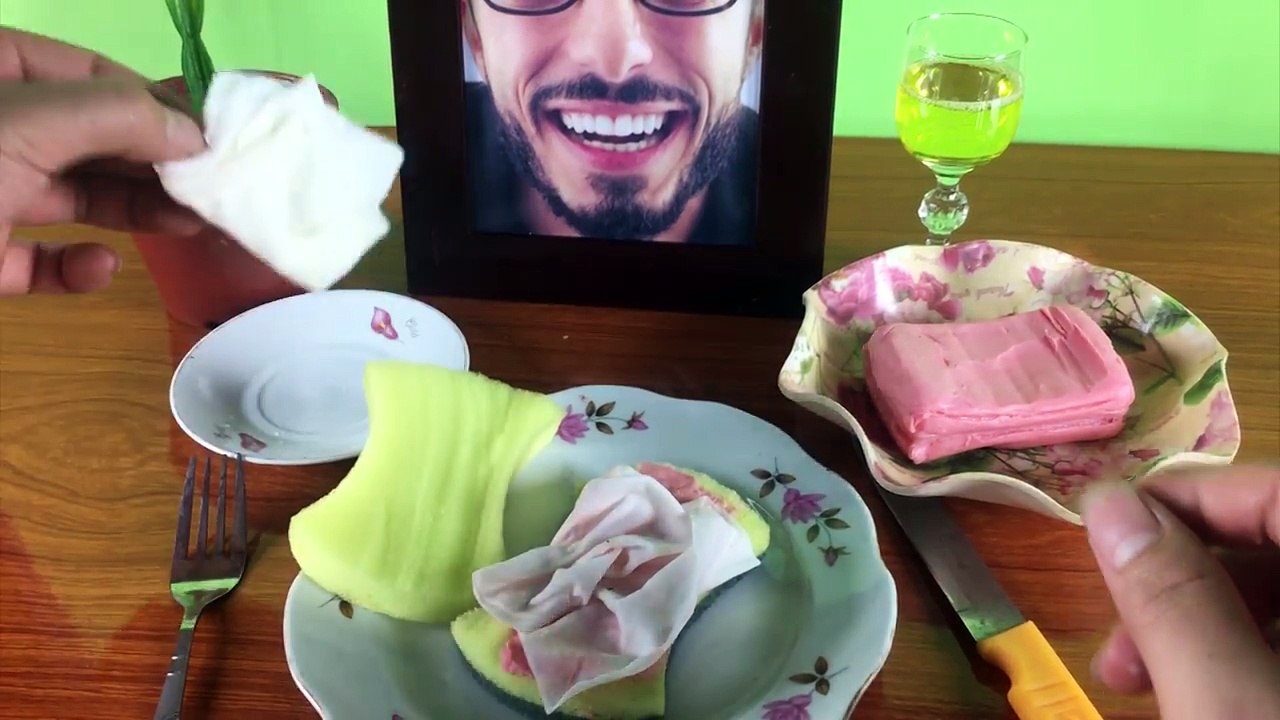 Eating DIRTY SPONGE SANDWICH!!! Kluna Tik TNT Dinner #66 _ ASMR eating sounds no talk-6p2axqIL7C4