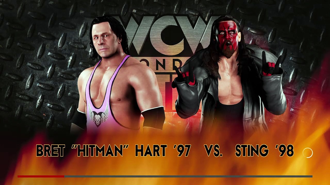 WWE 2K18 | Bret "Hitman" Hart '97 vs. Sting '98 (nWo WolfPac) | WCW Monday Nitro: Classic Match