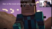 Youtubers Reion to Reubens Death in Minecraft Story Mode (Saddest Thing Ever.)