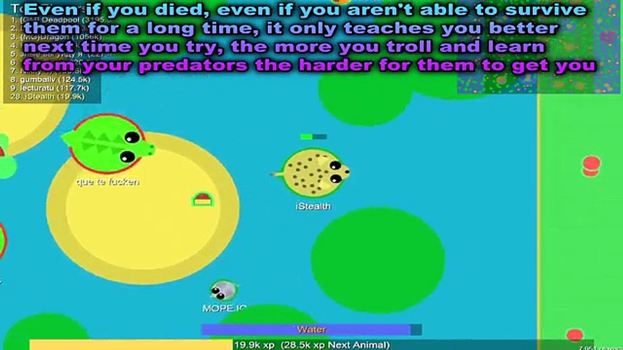 Mope Io How To Escape Predators Hunting You Tips Tricks To