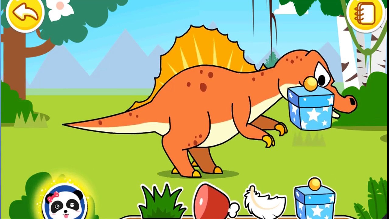 Kids Learn About Dinosaurs With Baby Panda Jurassic World Dinosaurs | BabyBus Kids Game Video!
