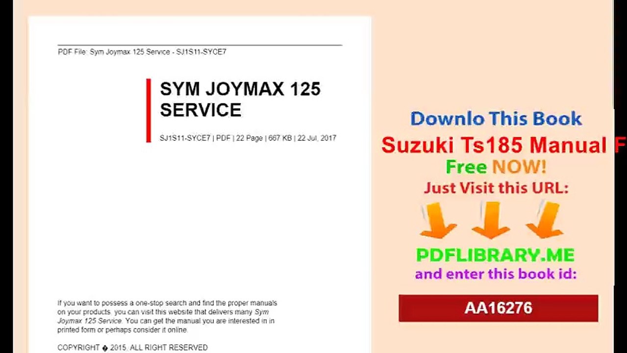 Suzuki Ts185 Manual Free Download Instruction
