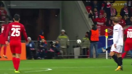 Simon Kjaer  Goal HD - Spartak Moscow 1-1 Sevilla 17.10.2017