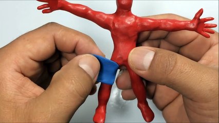 Como hacer a Spiderman/Hombre araña de Plastilina / How to make a Spiderman with clay