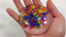 DIY Slime Colors Crytal Sand Water Balloons Learn Colors Slime Glitter Clay