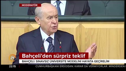 Bahçeli'den sürpriz teklif
