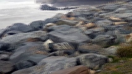 Hurricane OPHELIA Ireland - This is just before it hit Courtown Harbour
