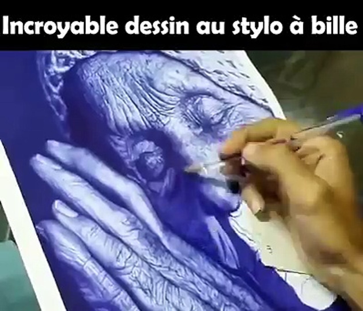 Un Incroyable Dessin Réalisé Seulement Avec Un Stylo Bic