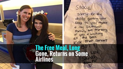 The Free Meal, Long Gone, Returns on Some Airlines