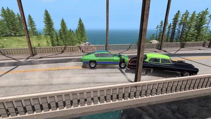 BeamNG drive - Drag Race Crashes