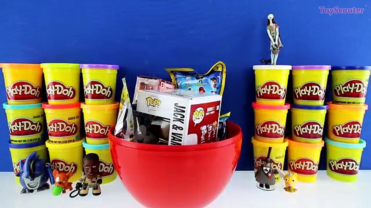 GIANT JACK SKELLINGTON Surprise Egg Play Doh – Nightmare Before Christmas Toys & Funko