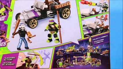 Teenage Mutant Ninja Turtles Donnie Turtle Racer TMNT MEGA Bloks Unboxing, Review By WD Toys