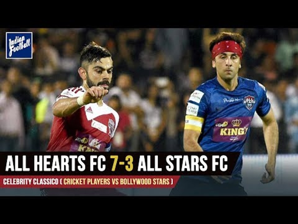 BOLLYWOOD STARS VS INDIAN CRICKET TEAM - HIGHLIGHTS AND GOALS 2017