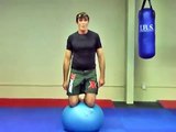 Swiss Ball Standing for Balance & Posture in MMA and Muay Thai