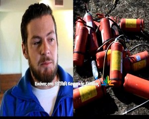 Κλαίγοντας ευχαριστεί τους πυροσβέστες ιδιοκτήτης ξενοδοχείου στο Καρπενήσι