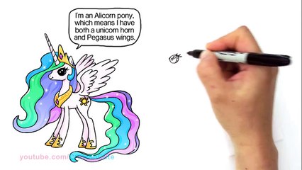 How to Draw Princess Celestia - My Little Pony