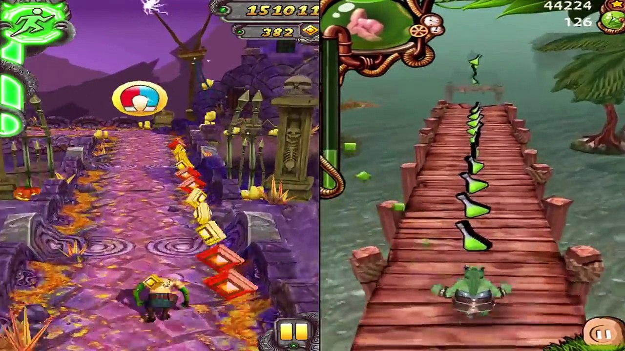 Temple Run 2 Spooky Summit Vs Temple Zombies Run Green Monsters Compilation