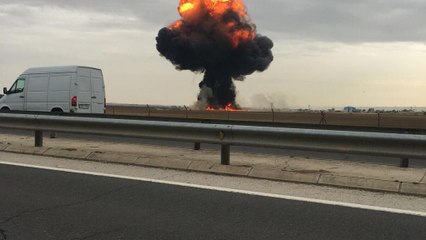 Muere el piloto del F18 estrellado en la base de Torrejón de Ardoz