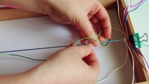 DIY pulsera macrame con varios hilos .How to make Bracelet Frienship.