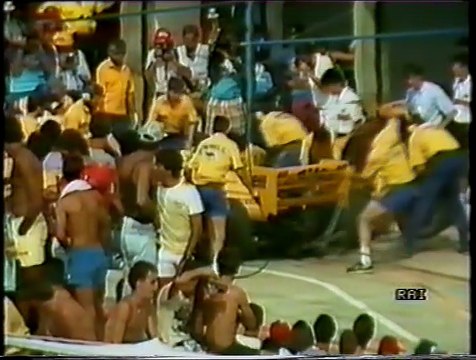 Gran Premio del Brasile 1987: Terzo pit stop di A. Senna e pit stop d'emergenza di Mansell