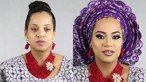 MAKEUP AND GELE|YORUBA BRIDE|NIGERIAN WEDDING COMPLETE EP4