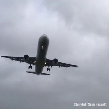 Atterrissage en conditions météo extremes. Bravo au pilote