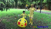 GIANT EGG SURPRISE POKEMON - Săn Pokemon Go và giải cứu Pokemon ❤ AnAn ToysReview TV ❤