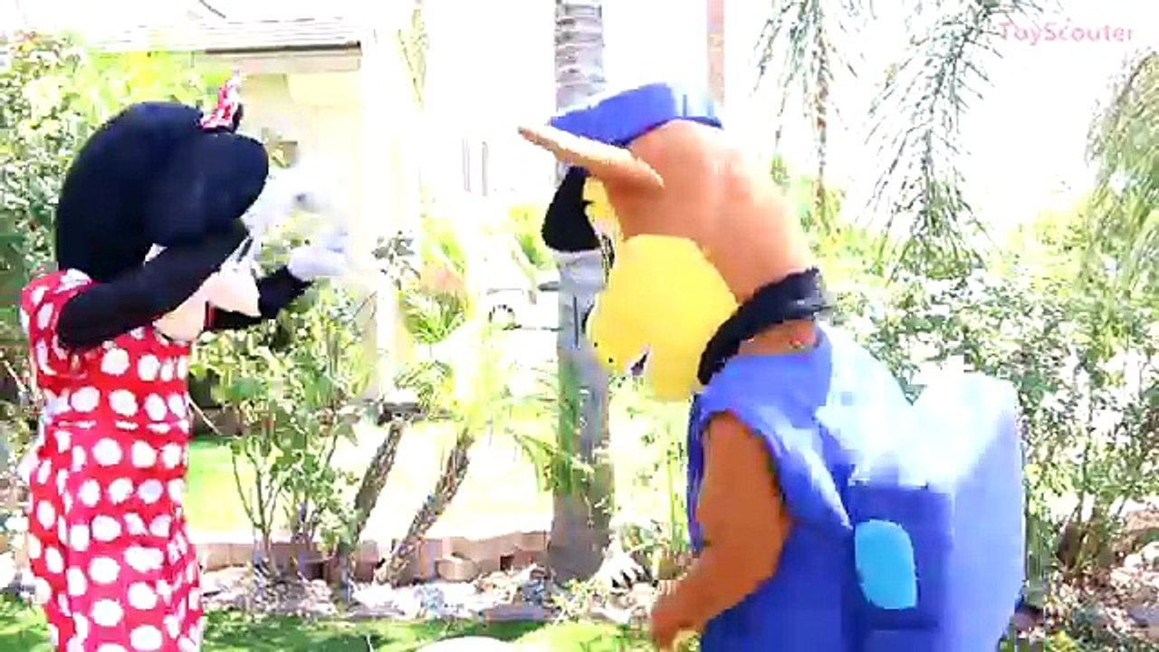 Princess Rapunzel HIT BY A CAR! w/ Minnie Mouse, PAW PATROL Chase, Joker & Venom in Real Life