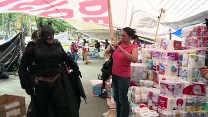 Holy Earthquake Relief Batman! Real-Life Hero Helps Mexico's Quake Victims