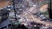 Vídeo mostra terreno baldio desmoronado após chuvas em Cariacica