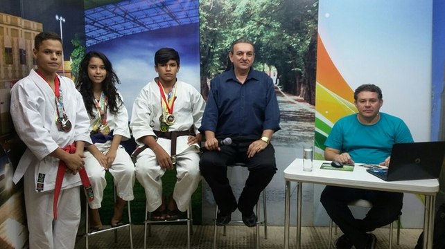 Diário Esportivo recebe o professor Sérgio Cunha divulgando o IV Open paraibano de Karatê