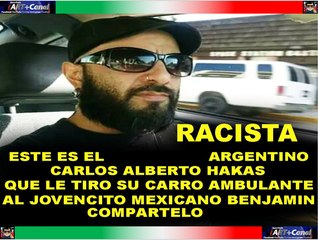 Este es el Argentino que enfurece y le tira su puesto de comida a mexicano porque obstruia su paso