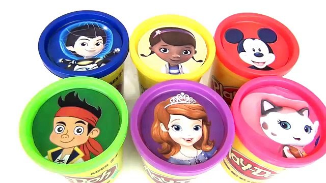 Play doh LEARN COLORS with Disney Jr. Miles, Sofia, Sheriff Callie, Jake & Mickey Mouse / TUYC