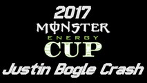 Justin Bogle Crash - 2017 Monster Energy Cup