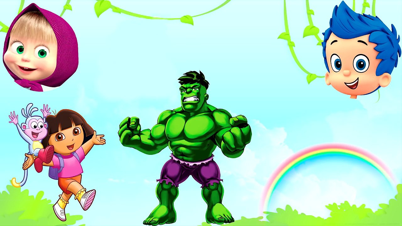 Wrong Heads Peppa Pig Paw Patrol Frozen Bubble Guppies Masha Spiderman Family Nursery Song