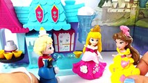 Elsa hace Helados para las Princesas Disney Bella y Aurora - Heladería de Arendelle Frozen Juguetes