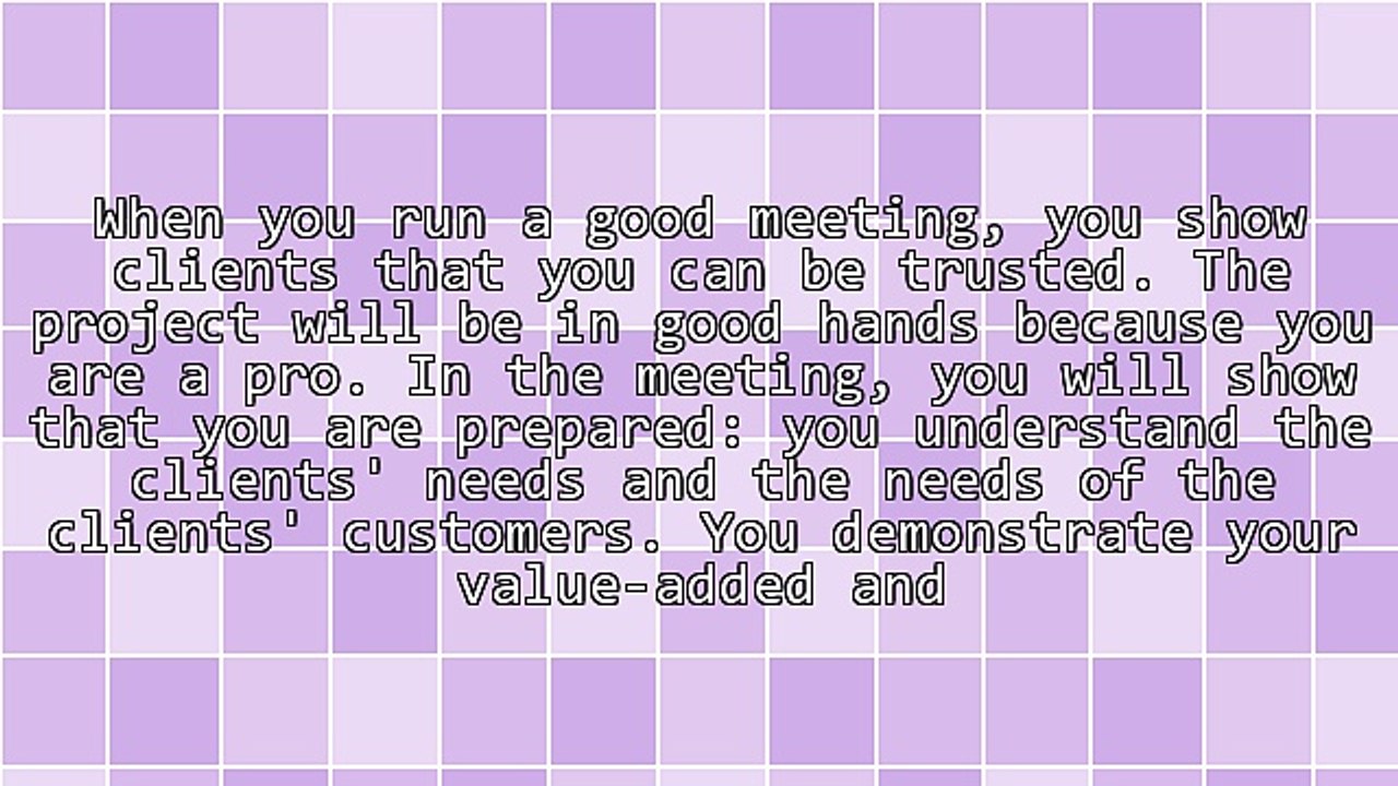 Face-2-Face Client Meeting Primer