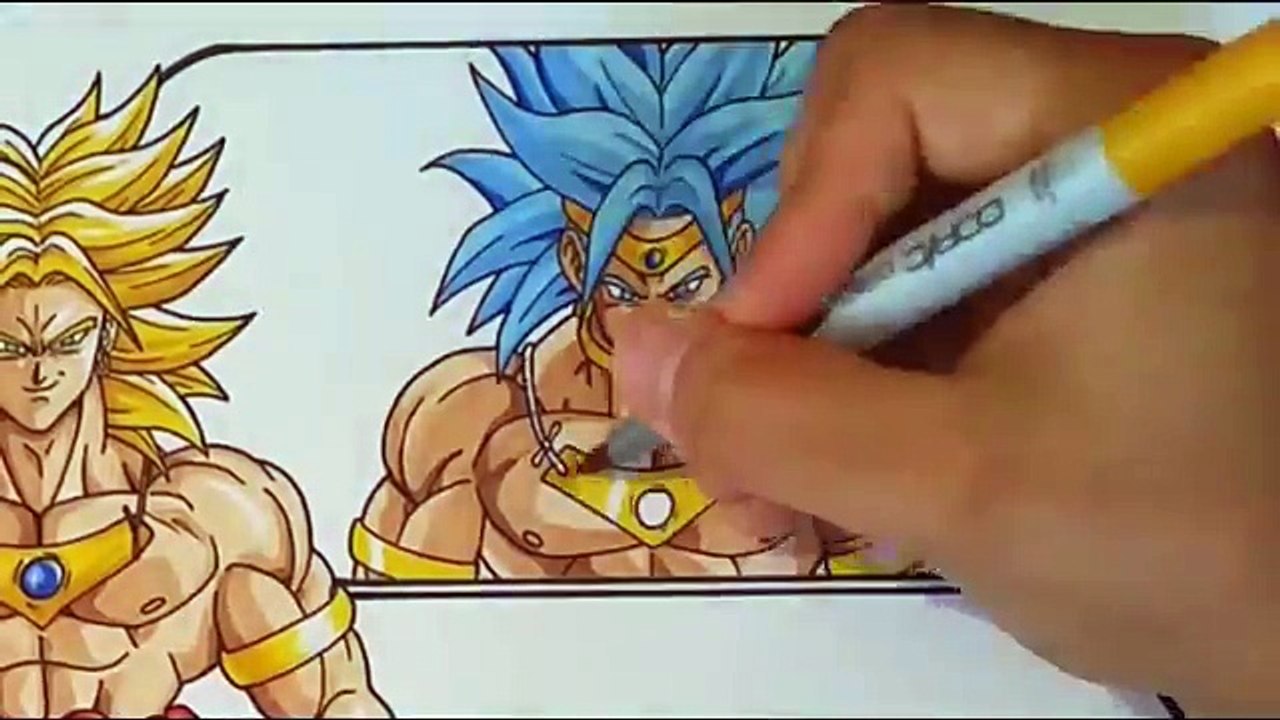Drawing the Evolution of Broly the Legendary Super Saiyan