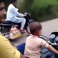 Baby Drive a Bike Like a Boss Funny Video Must Watch