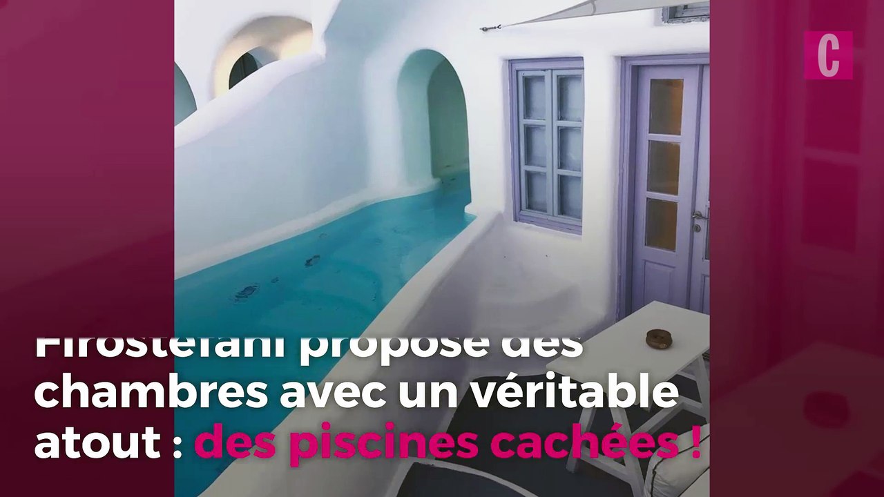 Un hôtel de Santorin a des piscines cachées