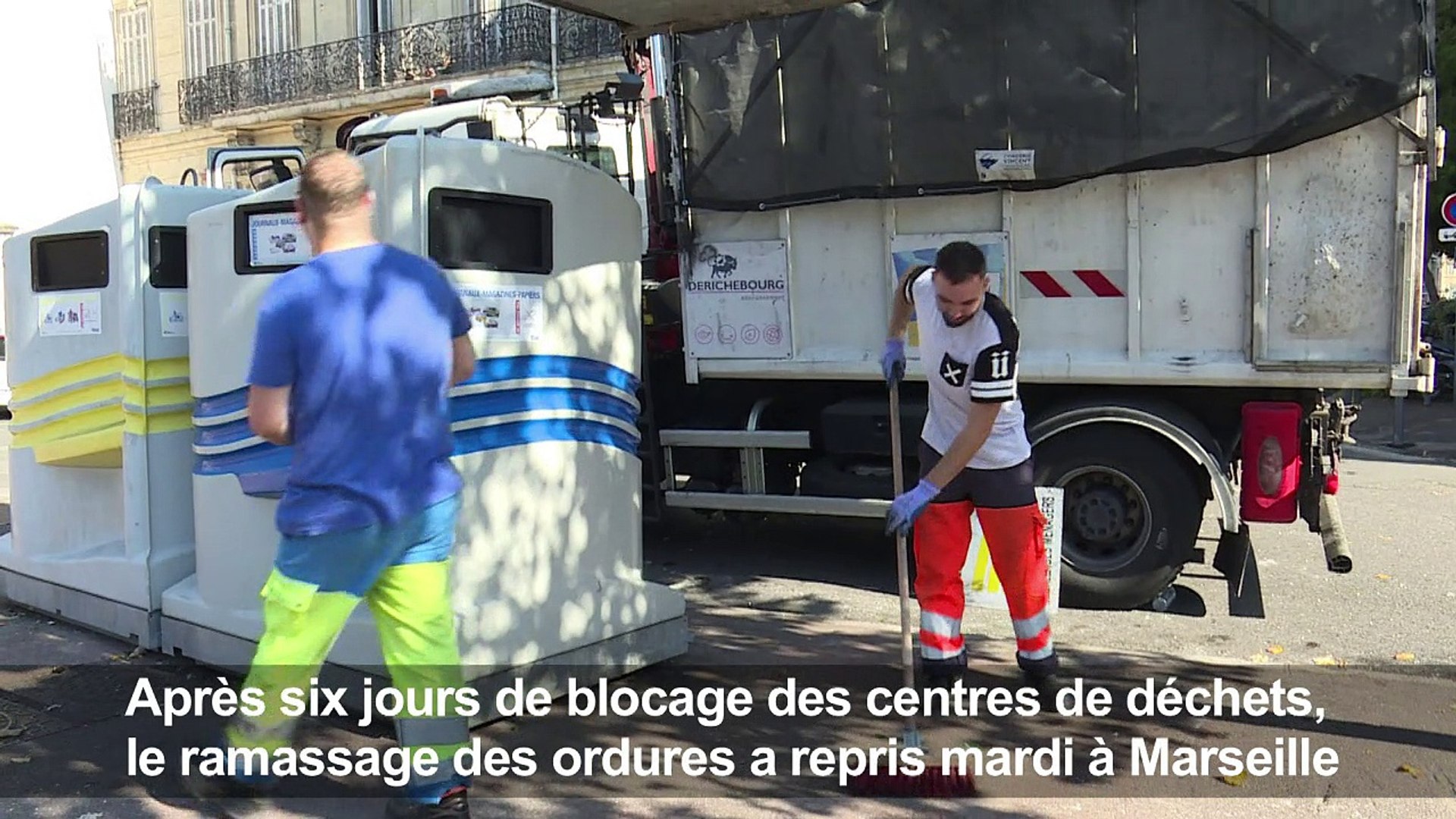 Marseille: le ramassage d'ordures reprend après 6 jours de grève - Vidéo  Dailymotion