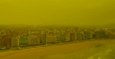 Aerial Footage Shows Eerie Yellow Sky Over Gijon as Spanish Wildfires Burn