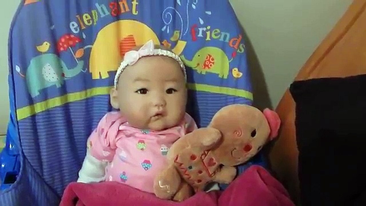 Powdering and Changing Full Body Silicone Baby Doll Sabrina PART 1