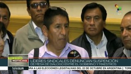 Download Video: Maestros peruanos denuncian suspensión de mesa de diálogo con gob.