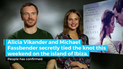 Michael Fassbender and Alicia Vikander are married!
