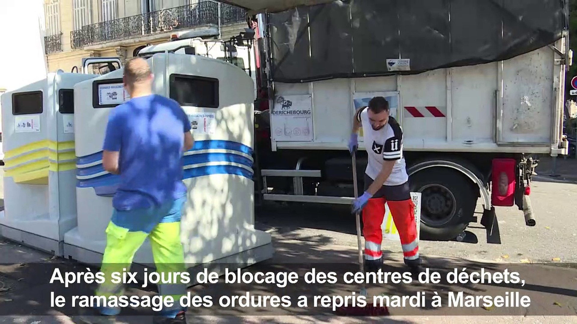 Marseille: le ramassage d'ordures reprend après 6 jours de grève - Vidéo  Dailymotion