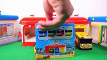 Tayo the Little Bus Toys with Learn Color Garage Station Playset