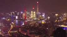 2 minutes d'un vol de drone au-dessus de Shanghai
