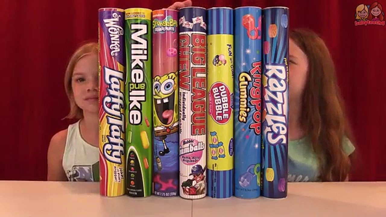 GIANT candy filled banks! Laffy Taffy, Ring Pop Gummies, more! | Kid Candy Review | Babyteeth4